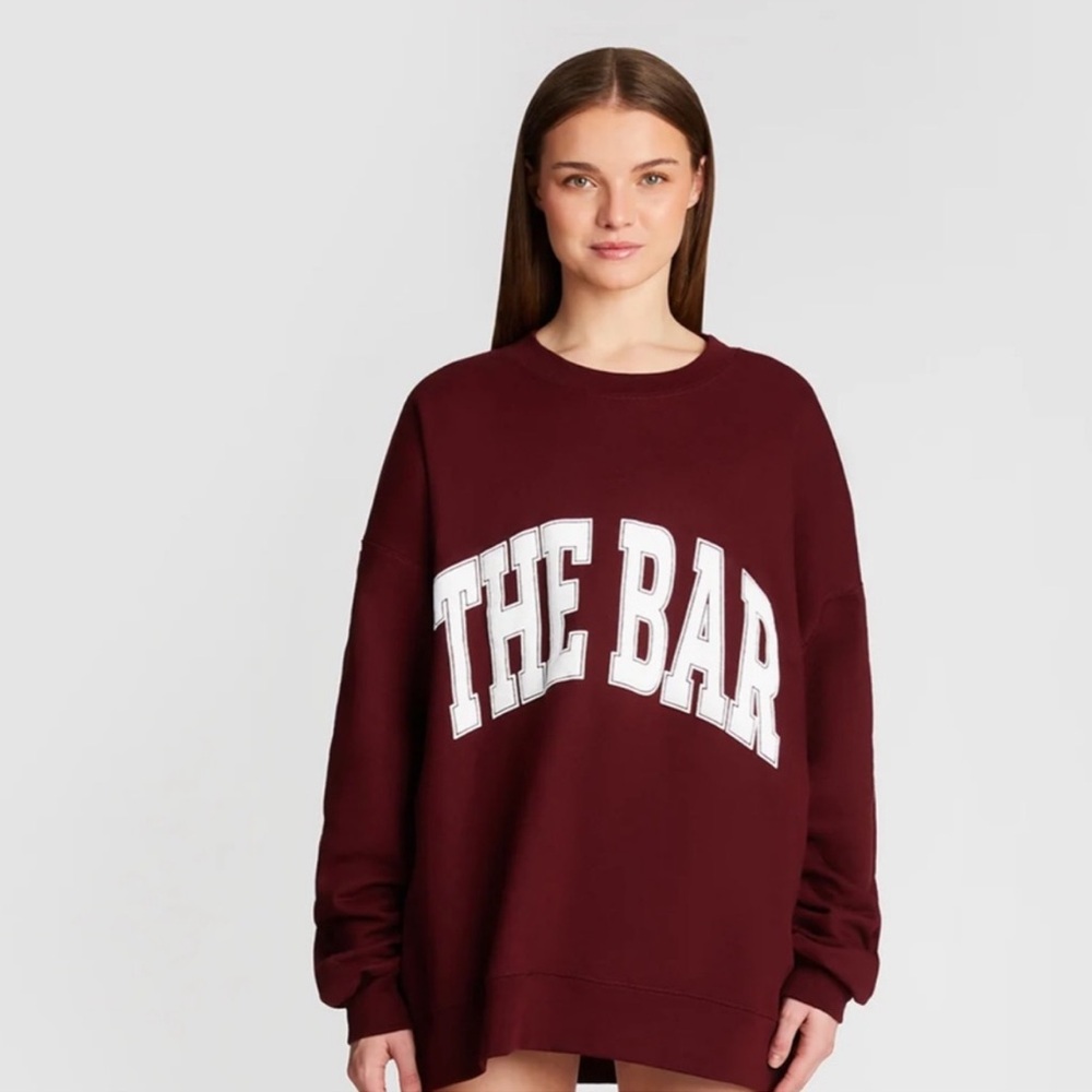 Women's Maroon/burgundy THE BAR Sweatshirt